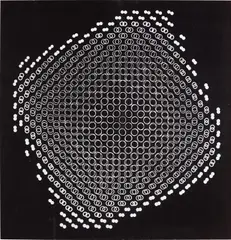 Gottfried Jäger, Lochblendenstruktur 3.8.14 D 3.1, 1967, gelatin silver print