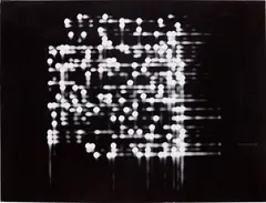 PLN-1 5 by Vladimir Bonacic, 1968, computer-generated photograph, offered Jul 2022