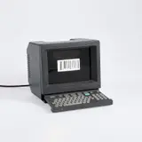 Eduardo Kac, D|EU|S [DE|I|TY], 1986, Minitel terminal, looped animation, 00:00:23, silent