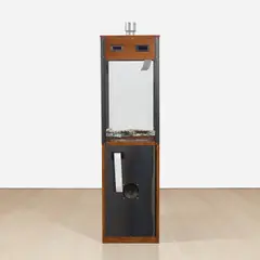 The Distributed Gallery, The Chaos Machine, 2018, oak, steel, slate, glass and electrical parts