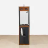 The Distributed Gallery, The Chaos Machine, 2018, oak, steel, slate, glass and electrical parts