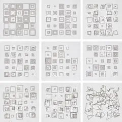 Vera Molnár, (Des)ordres, 1974, computer-generated graphic ink on Benson plotter paper