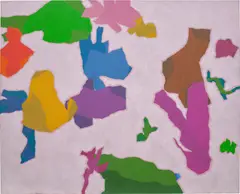 Harold Cohen, Early One Morning, 2011, Oil over pigment ink on canvas​