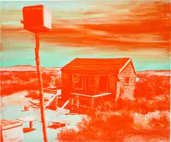 Stefan à Wengen, O. T. (Hütte II), 2001, acrylic on canvas