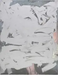 Stefan Brüggemann, Work Obliterated, Nuance #1, 2007-2008, aluminium spray paint and digital print on canvas