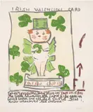 Rose Wylie, Irish Cupid, 2021, lithograph on Somerset paper