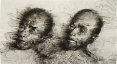 Yan Pei-ming, Double (Artist's Father), 2007, watercolour on paper