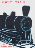 David Shrigley, Untitled (Fast Train to Shitsville), 2021, screenprint on Somerset Satin paper