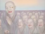 Min Fang, Buddhist Monks' series, 2007, acrylic on canvas