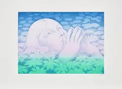 Robin F. Williams, Earth Prayer, 2020, aquatint and etching in colors