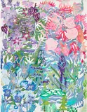 Sarah Ann Weber, Petals from blown roses, 2021, coloured pencil on Arches paper