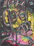Aboudia, Untitled, 2018, acrylic and oilstick on canvas