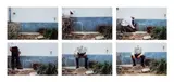 Robin Rhode, Pushing the Square, 2004, c-print on aluminium panel, face-mounted to Plexiglas, in 6 parts