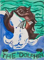 Malcolm Morley, The Dolphin, 1990, gouache on paper