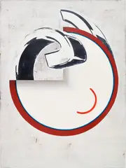 Anne Neukamp, Curl, 2014, oil, tempera and acrylic on linen