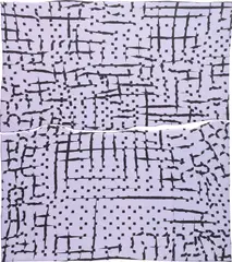 Jeremy DePrez, Newborn (Error), 2017, acrylic on canvas, diptych