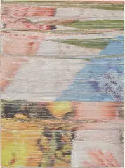 Margo Wolowiec, MW_14_13, 2014, handwoven polyester, cotton, linen, dye-sublimation ink and fabric dye, mounted on linen