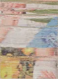 Margo Wolowiec, MW_14_13, 2014, handwoven polyester, cotton, linen, dye-sublimation ink and fabric dye, mounted on linen