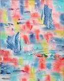 Joe Reihsen, Instant Chemistry, 2014, acrylic on panel, in artist's frame