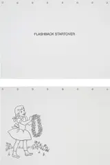 Allen Ruppersberg, Poem No.1 Flashback Startover, 2012, laminated panel with metal eyelets, in 16 parts, in wooden plan chest