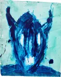 Frederik Næblerød, Untitled, 2015, oil and acrylic on unstretched canvas
