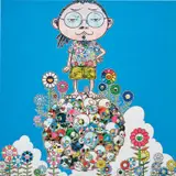 Me Among The Supernatural by Takashi Murakami, 2013, offset lithograph on wove paper, sold Oct 2022