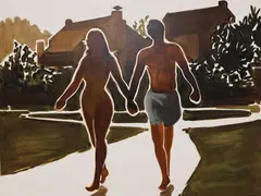 Tim Stoner, Freeholders, 1998, oil on linen