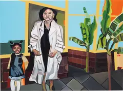 Joy Labinjo, Untitled, 2018, oil, acrylic and household paint on canvas