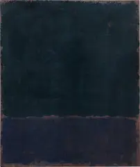 Mark Rothko, Untitled (Black Blue Painting), 1968, acrylic on paper laid on linen