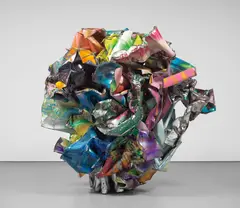 John Chamberlain, Gris Gris Gumbo Ya Ya, 1990, painted and chromium plated steel