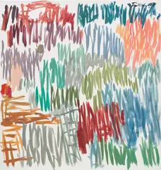Untitled by Günther Förg, 2007, acrylic on canvas, sold Apr 2021