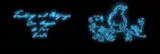 Our Angels by Tracey Emin, 2007, clear blue neon, in 2 parts, sold Apr 2021