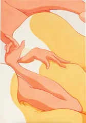 Side Touch by Ivy Haldeman, 2017, acrylic on linen, sold Apr 2021
