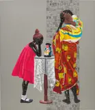 Eddy Kamuanga Ilunga, Fragile, 2019, acrylic and oil on canvas