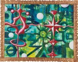 Kenny Scharf, Tribolic, 1997-98, oil and acrylic on canvas, in artist's frame