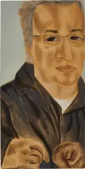 Terry Winters by Francesco Clemente, 2006, oil on linen, offered Apr 2021