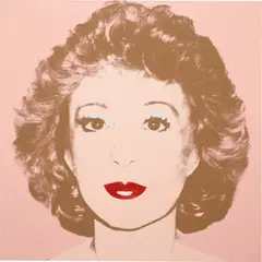 Janet Sartin by Andy Warhol, 1982, synthetic polymer paint and silkscreen ink on canvas, sold Apr 2021