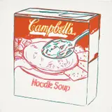 Andy Warhol, Campbell's Soup Box: Noodle Soup, 1986, acrylic and silkscreen ink on canvas
