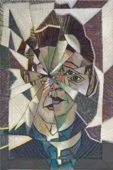 Victor Vasarely, Autoportrait, 1944, oil on canvas