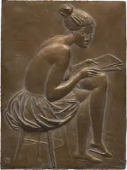 Venanzo Crocetti, Ragazza che legge, 1971, bronze
