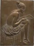 Venanzo Crocetti, Ragazza che legge, 1971, bronze