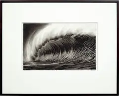 Study for Silver Head by Robert Longo, 2004, ink and charcoal on vellum, in artist's frame, sold Apr 2021
