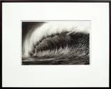 Robert Longo, Study for Silver Head, 2004, ink and charcoal on vellum, in artist's frame