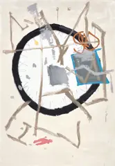 Untitled by Richard Aldrich, 2011, oil and enamel on linen, sold Apr 2021