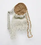 Moffat Takadiwa, Land of Money and Honey, 2017, metal bottle caps and plastic on plastic cord