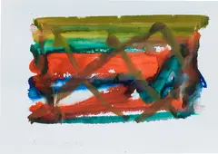 Untitled by Gerhard Richter, 1977, watercolour on paper, sold Jul 2021