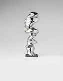 Tony Cragg, Points of View, 2013, porcelain with chrome glaze, mounted to ceramic base