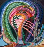 Erik Parker, In and Out of Trouble, 2006, mixed media on canvas