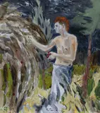 Hernan Bas, Untitled, 2005, water-based oil and gouache on paper