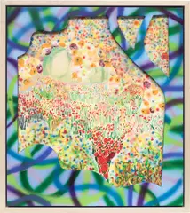 It's More Than a Guilty Pleasure by Shara Hughes, 2017, archival pigment print, in artist's hand-painted frame, sold Jul 2021